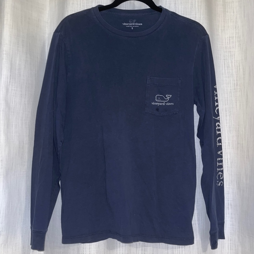 Vineyard Vines Navy Long Sleeve Shirt